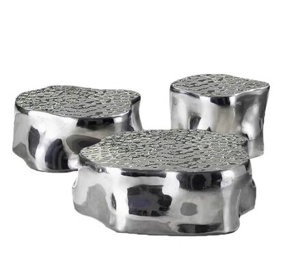 İyi bir fiyat. El yapımı Ayna Altın Paslanmaz Çelik OEM ODM Tasarım Kahve Masası Modern yuvalama yan masalar Oturma Odası Mobilyaları çevrimiçi