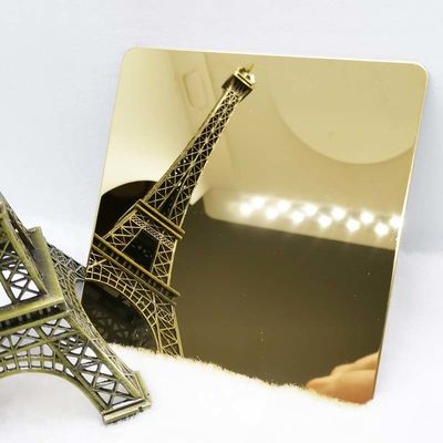 İyi bir fiyat. Parmak İzi Önleyici 304 Ayna Kaplama Paslanmaz Çelik Sac Pirinç Kaplama Sac 8k çevrimiçi