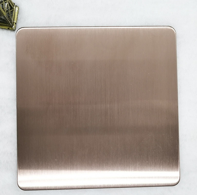 JIS 304 No 4 Bronz Saç Çizgisi Paslanmaz Çelik Sac Duvar Panelleri 1500mm