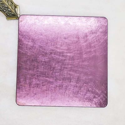 İyi bir fiyat. İnci Titreşim Gül Kırmızı Renkli Paslanmaz Çelik Levha Aşınma Önleyici PVD BV çevrimiçi